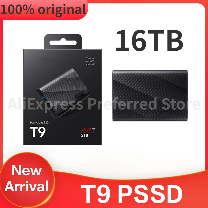 

T9 Portable SSD 1TB 2TB 4TB External Solid State Disk USB 3.2 Gen2X2 T9 PSSD High Compatible For Laptop Desktop PC PS5