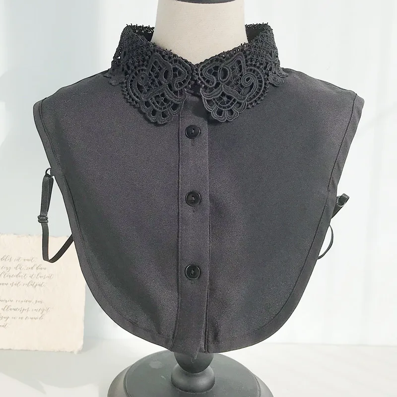 55 Styles Fake Collar For Shirt Detachable Collars Solid Shirt Lapel Blouse Top Men Women Black White Girls Clothes DropShipping