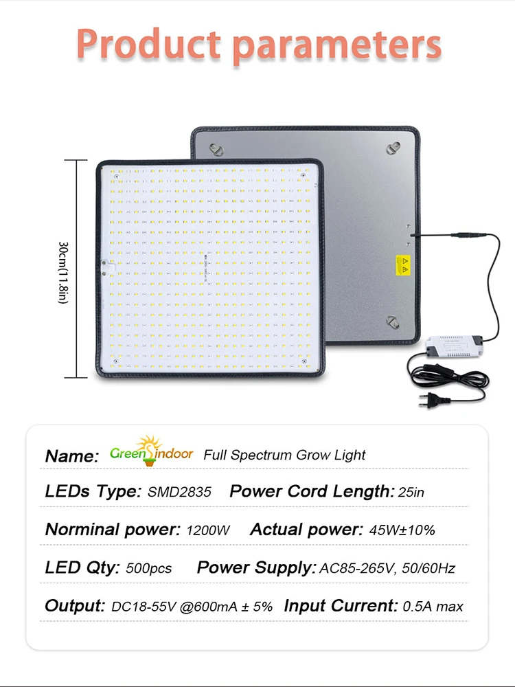 Led grow light Grow light Led bulb lamp Greensindoor 1200W Quantum Board Samsung Full Spectrum Grow Light for Indoor Plants