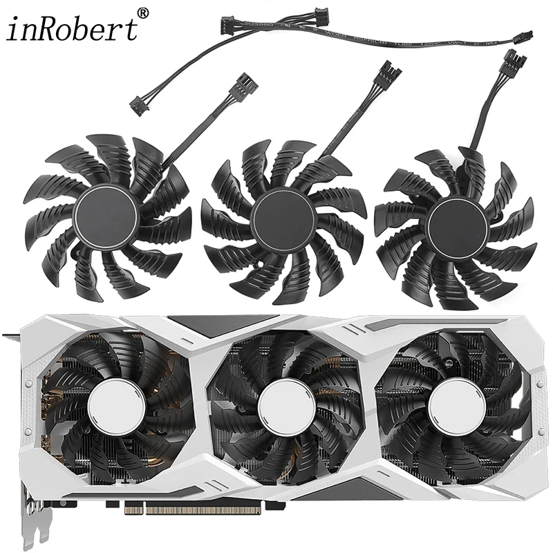 82Mm T128015Su Ventole Di Raffreddamento Originali Per Schede Grafiche 0,5 A 12V Per Gigabyte Rtx 2070 Rtx 2080 Rtx 2080 Ti Ventola Per Schede Video D