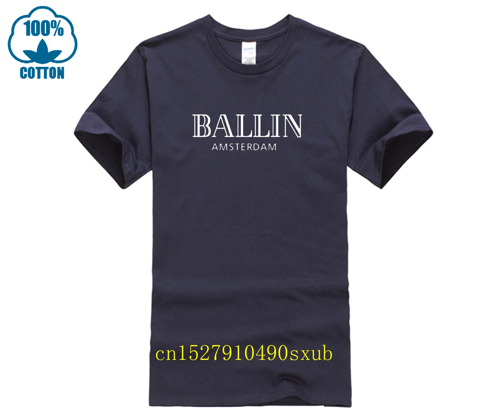 Nuovo Modo di Estate Abbigliamento O collo degli uomini Ballin Amsterdam  Graphic Unisex T Shirt Uomo - AliExpress