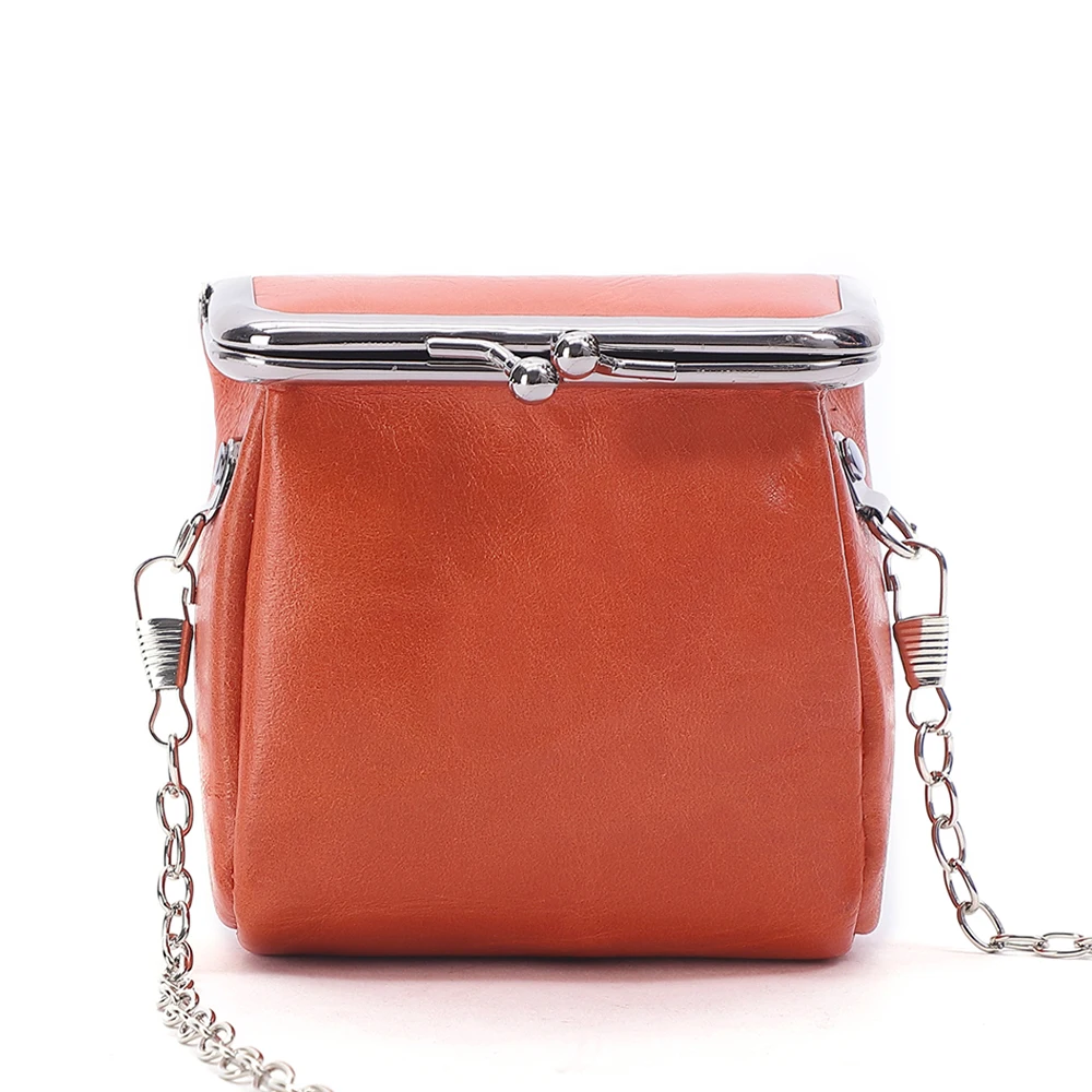 

First Layer Cowhide Exquisite One-shoulder Messenger Small Coin Purse For Women Multifunctional Lipstick Bag Crossbody Bag