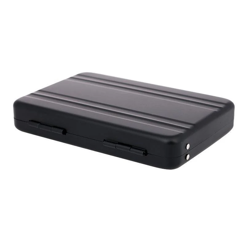 New Metal Mini Briefcase Suitcase Business Bank Card Name Card Holder Case Box