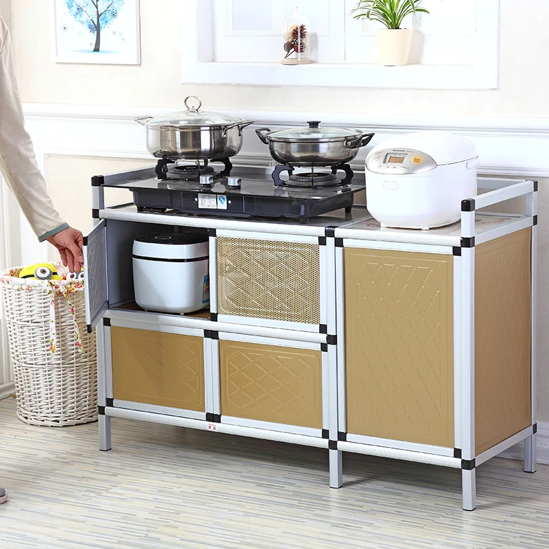 Modern Aluminum Alloy Kitchen Sideboard Home Kitchen Furniture