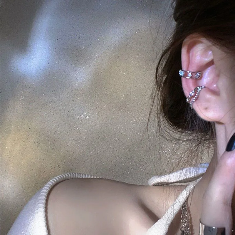 Ear Clip Earrings C-Shape For Women Girls Unisex Minimalist Fashion Cartilage Hoop Sets