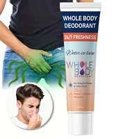 Déodorant corps entier fraîcheur 24/7 pour aisselles et parties intimes avec acide hyaluronique et parfum pêche vanille. 1