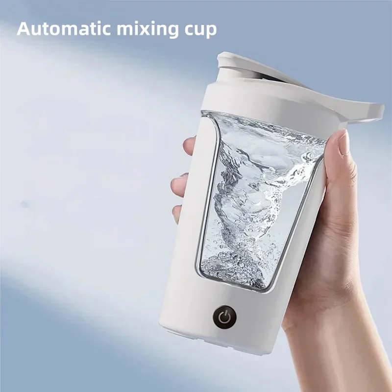 450ML Electric Blenders Cup Portable Protein Powder Shaker Bottle Mixing Cup Rechargeable Coffee Milk Sports Fitness Kettle