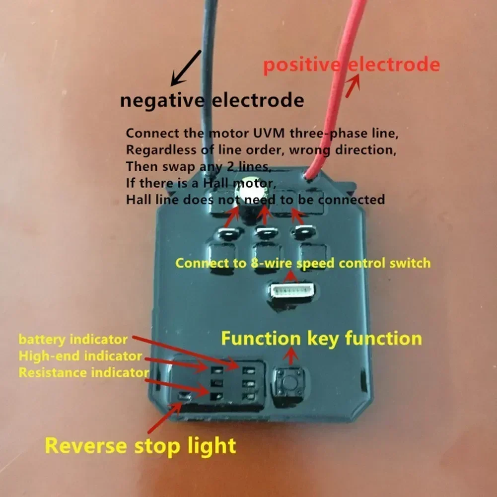 SMERIGLIATRICE ANGOLARE ELETTRICA brushless litio scheda di controllo