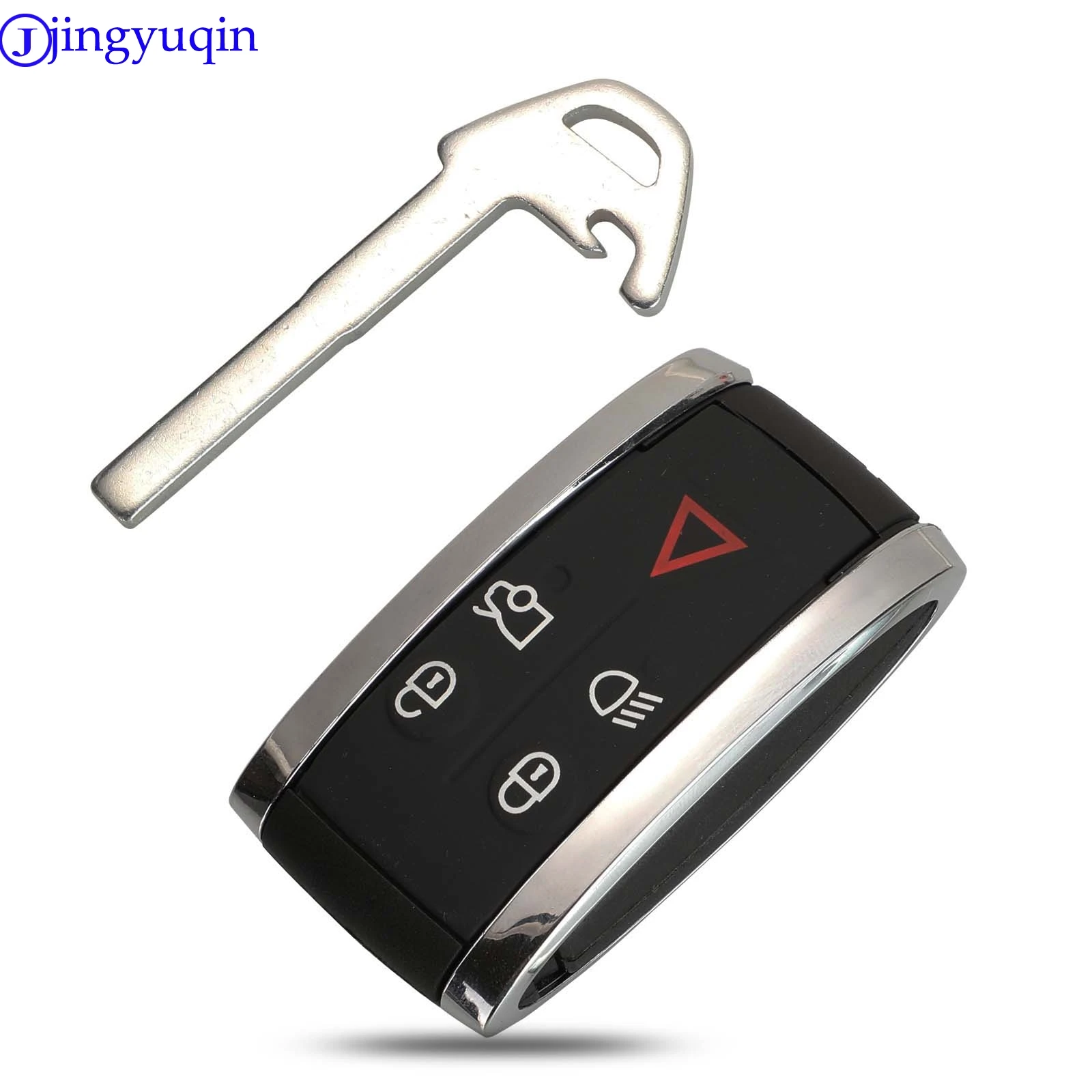 Remote Key Case Cover For Jaguar X XF XK XKR 5 Buttons Smart Prox Key Fob Shell Case Housing + Blade