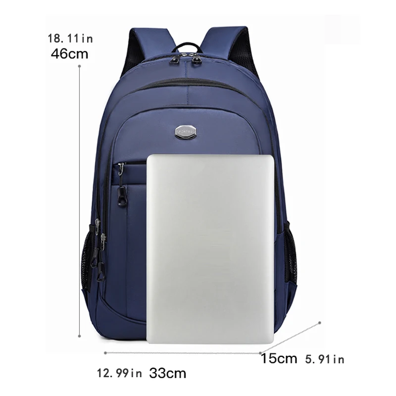 Large-capacity backpack | Adjustable shoulder strap, multi-layer design, polyester lining, laptop backpack