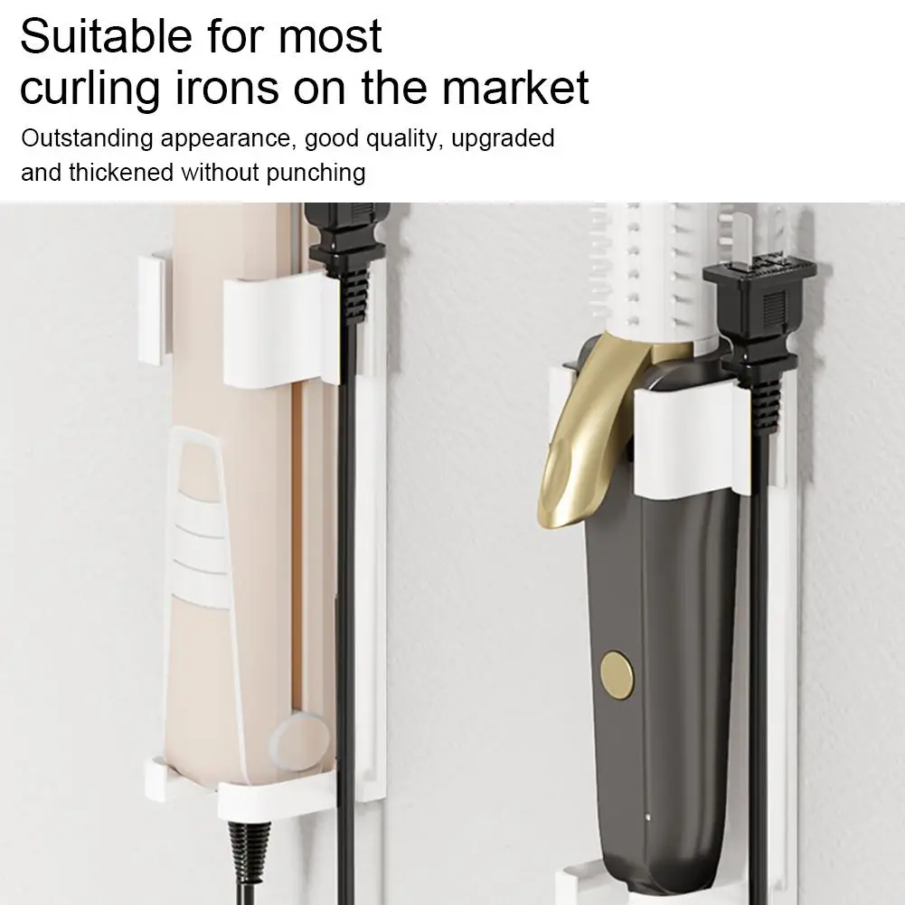 Storage Rack Hair Tool Holder Wall Mount Holder For Dyson Styler Hair Curling Iron Aluminum Organizor Storage Rack Suitable Various Curly Hair Sticks