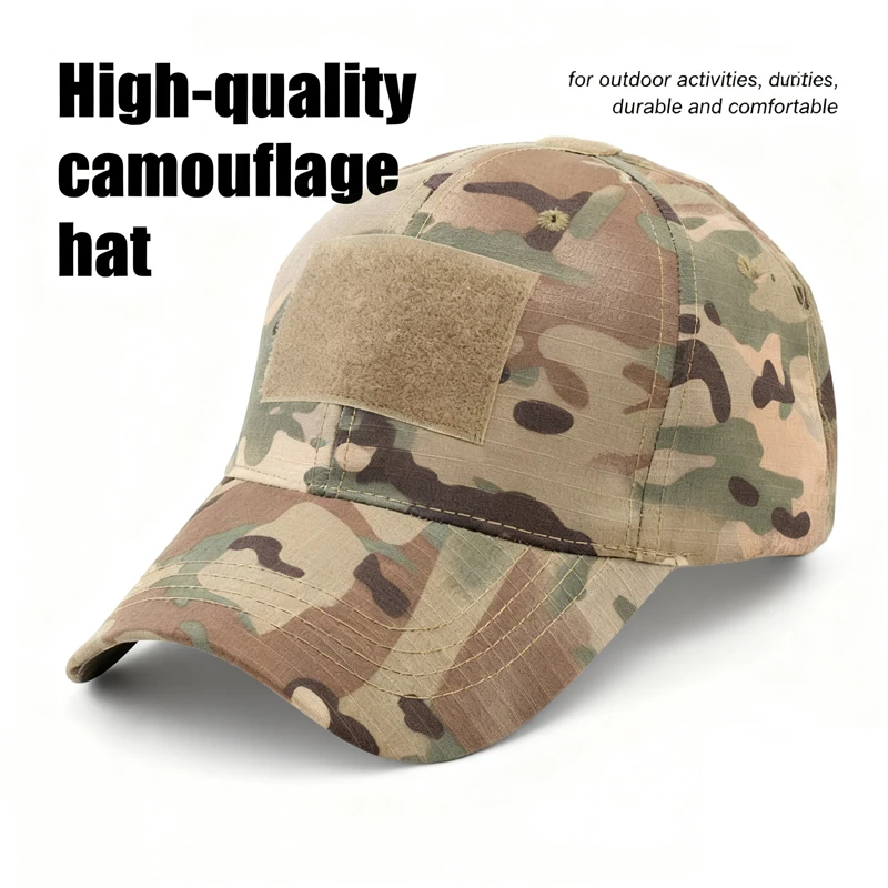 Casquette tactique camouflage pêche chasse - Chapeau réglable homme femme pour outdoor et pêche