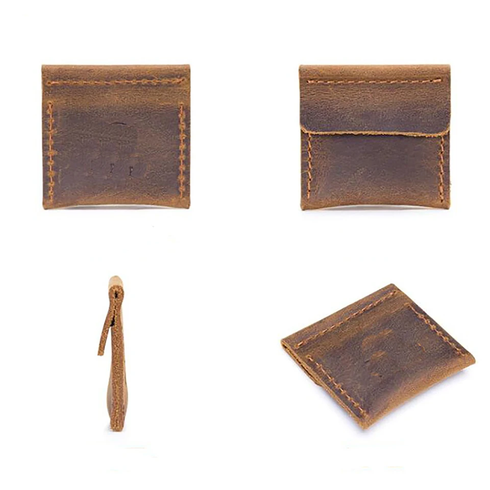 Leather Wedding Ring Pouch Portable Holder