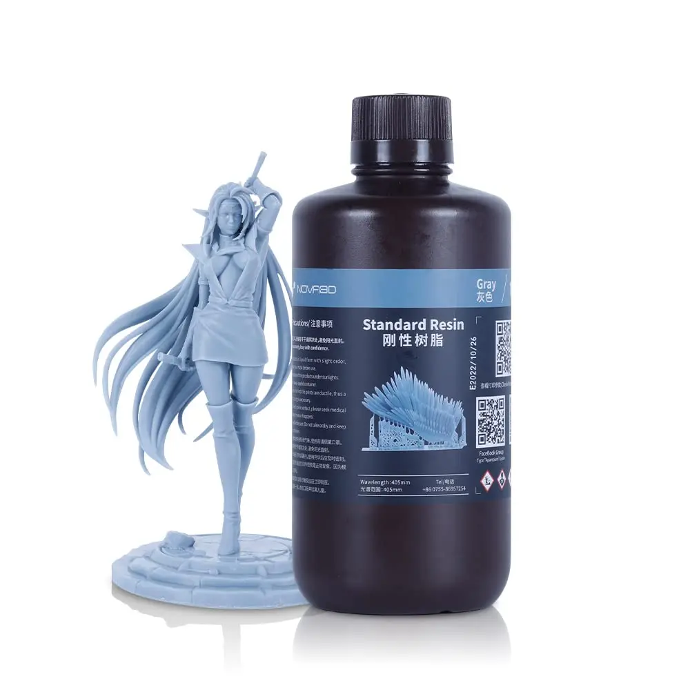 Resina uv de Nova3d 405nm para a Impressora 3d Que Cura o Fotopolímero Líquido Sensível do Material 1kg Resina para a Impressora Dlp Lcd