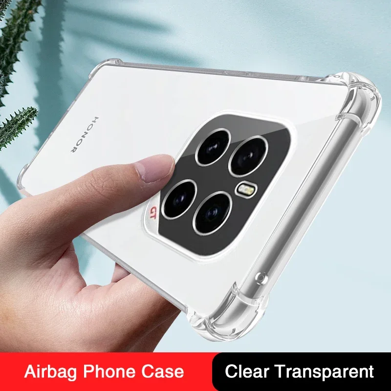 Premium Shockproof Clear Silicone Phone Case with Airbag Corners and Full Protection