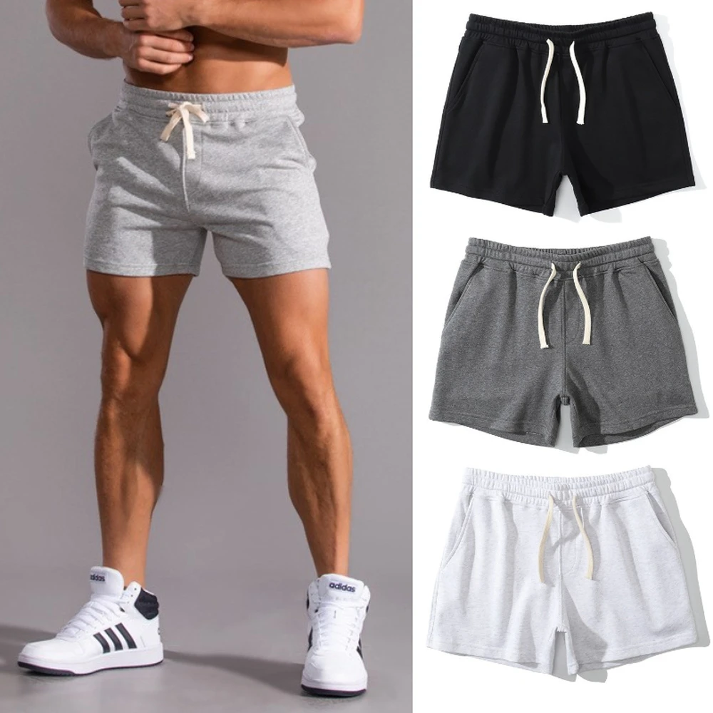 Training Shorts Men Gym Shorts Elastic Waist Drawstring Fitness Clothes Men Track Shorts Summer Breath and Cool Sports Style best men's casual shorts