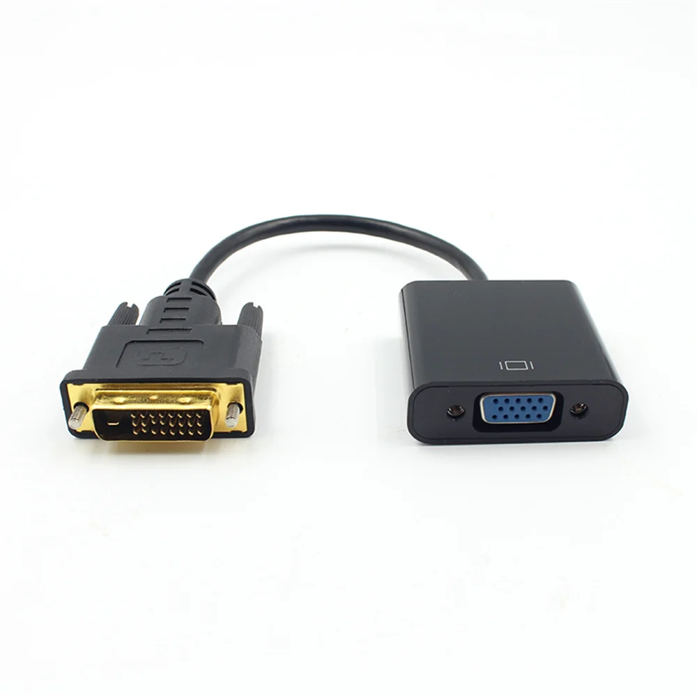 Dvi to Vga 컨버터, 내마모성, 실용적인 가전 컴퓨터, 칩 포함, 편리한 내구성, 1080p, 60hz, 22.8cm