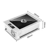 Restaurant Grill Electric Commercial Smokeless Barbecue Grill Pan Embedded Korean Grill Smokeless BBQ Touch plancha cocina 4