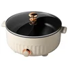 Yuanyang Electric Hot Pot Household Electric Cooking Pot Multi functional Integrated Hot Pot Non stick Electric Hot Pot 6L 5