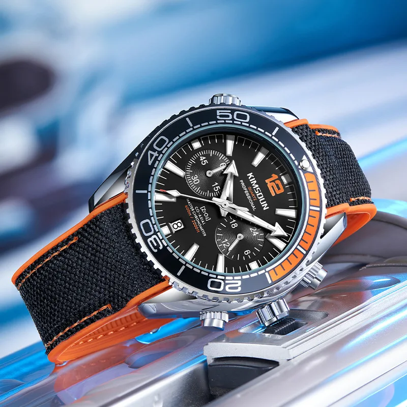

Fashion Business Men's Quartz Watch Luxury Calendar Luminous Silicone Strap Male's Non-mechanical Outdoors Sports Wristwatch