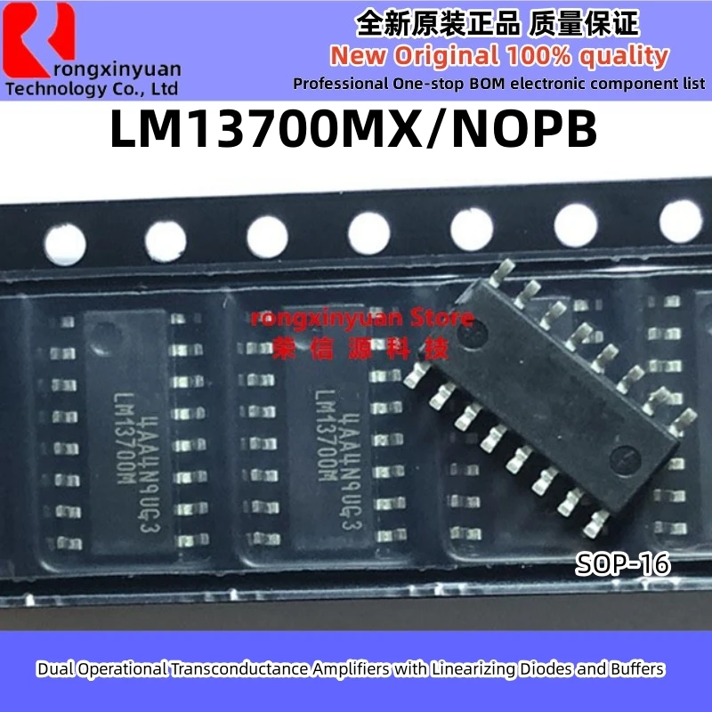 

5-20 шт., усилители транспроводности LM13700MX/NOPB LM13700MX LM13700M LM13700, усилители транспроводности, двойной усилитель OP, транспроводность, новинка 100%, качество