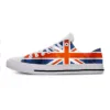 UK England Union Jack British Great Britain Flag Casual Cloth Shoes Low Top Comfortable Breathable 3D Print Men Women Sneakers 4