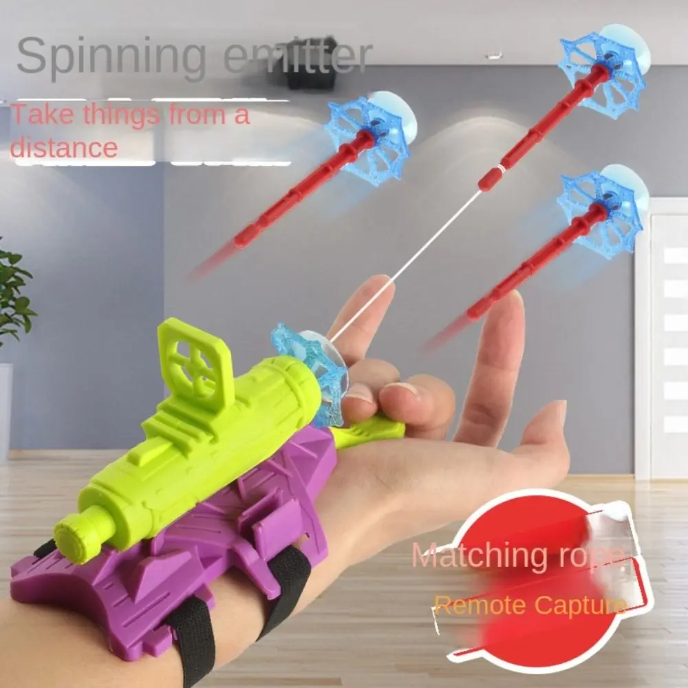 

Realistic Spider Wrist Launcher Decompression Toys ABS Sticky Wall Ejection Toy Funy Carrot Colored Wristband Launcher