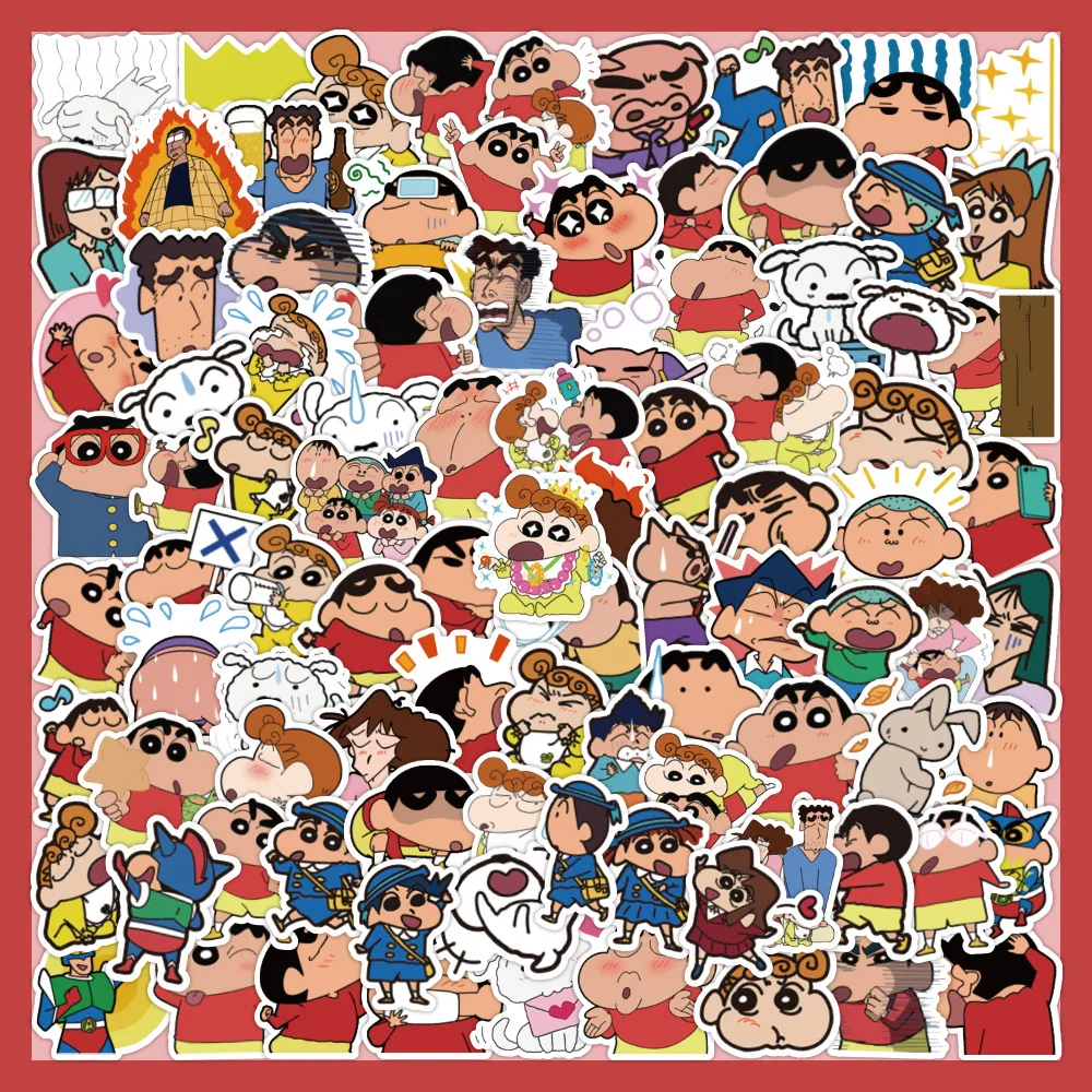 

60 Crayon Shinchan Anime Cartoon Graffiti Stickers Computer Phone Shell Refrigerator Luggage Decorative Stickers