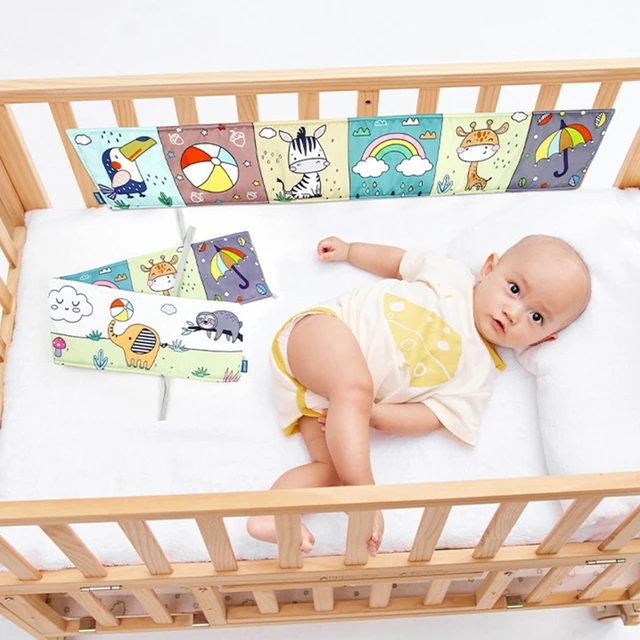 Newborn Sensory Toys For Babies Educational Baby Book Crib Toys Black White Baby Toys Animal Cloth Book Baby Toys 0 12 Months 5