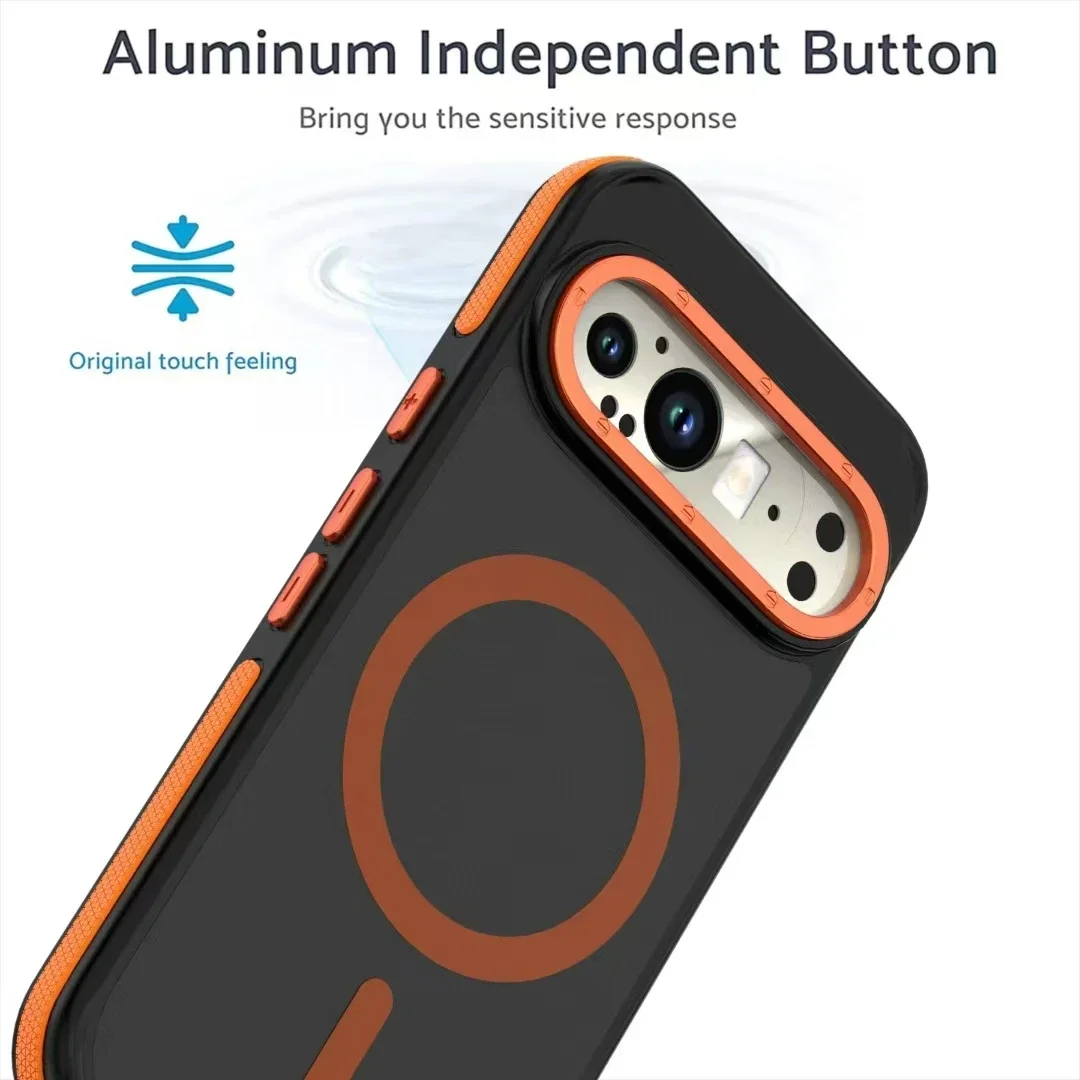 Luxury High-Transparency Shockproof Magnetic Wireless Charging Case