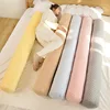 Round Cushion Pillow Removable Washable Back Head Pillow Travel Sofa Sleeping Leg Pillow Velvet Cylinder Long Pillow Home Decor 1