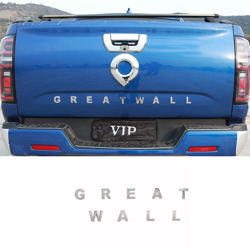 

For GWM Great Wall Cannon GWM Poer Ute 2019-2023 adesivi e decalcomanie per porte laterali dell'auto porta posteriore nome dell