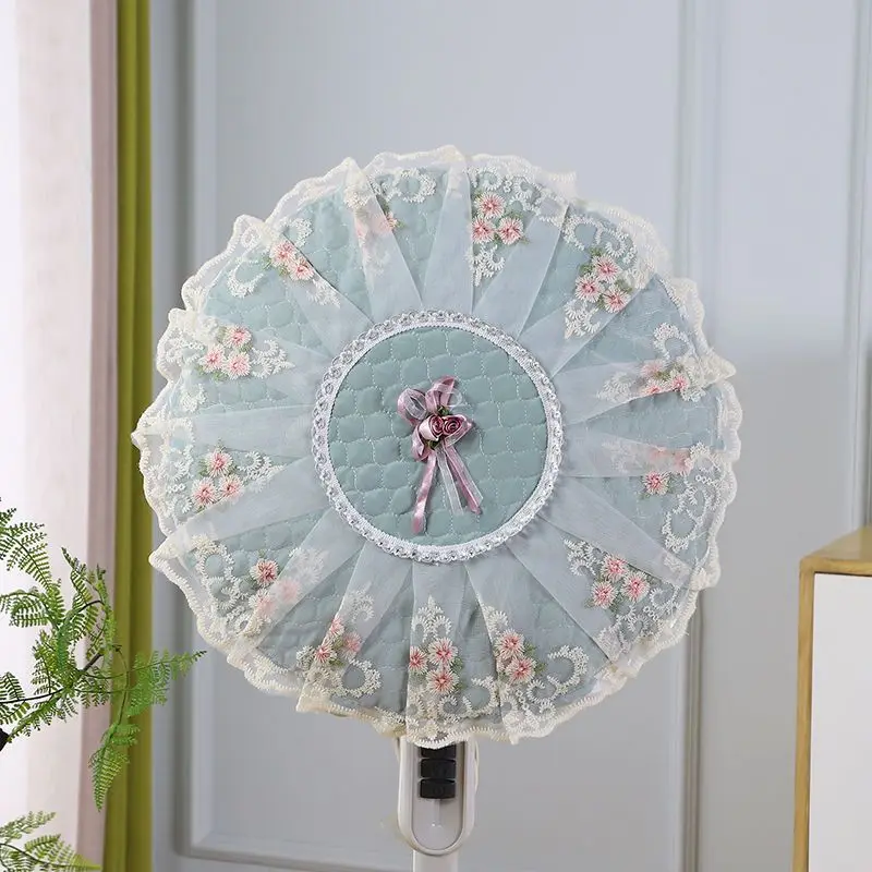 Floor Standing Fan Dust Cover Universal Small Fan Home All Inclusive European Style Desktop Mesh Cover Vertical ZE851