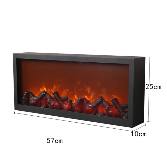 Decoration Fireplace Home Art Wall Decor Creative Wall Hanging plate Retro  Living Room Dining Room Wall Pendant Electronic Flame - AliExpress