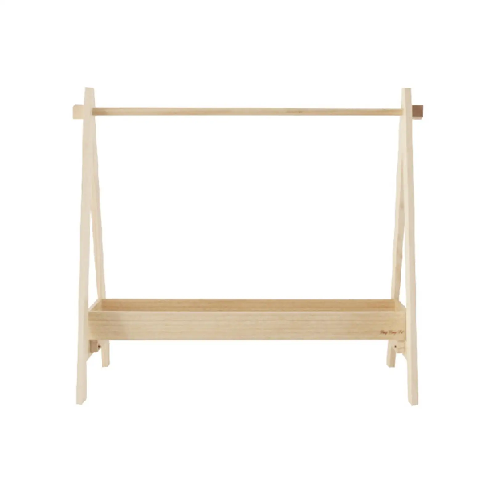 Pet Clothes Rack Clothing Hanger Wooden Stable Laundry Shelf Display Stand Storage Organizer Cat Wardrobe for Living Room Cats