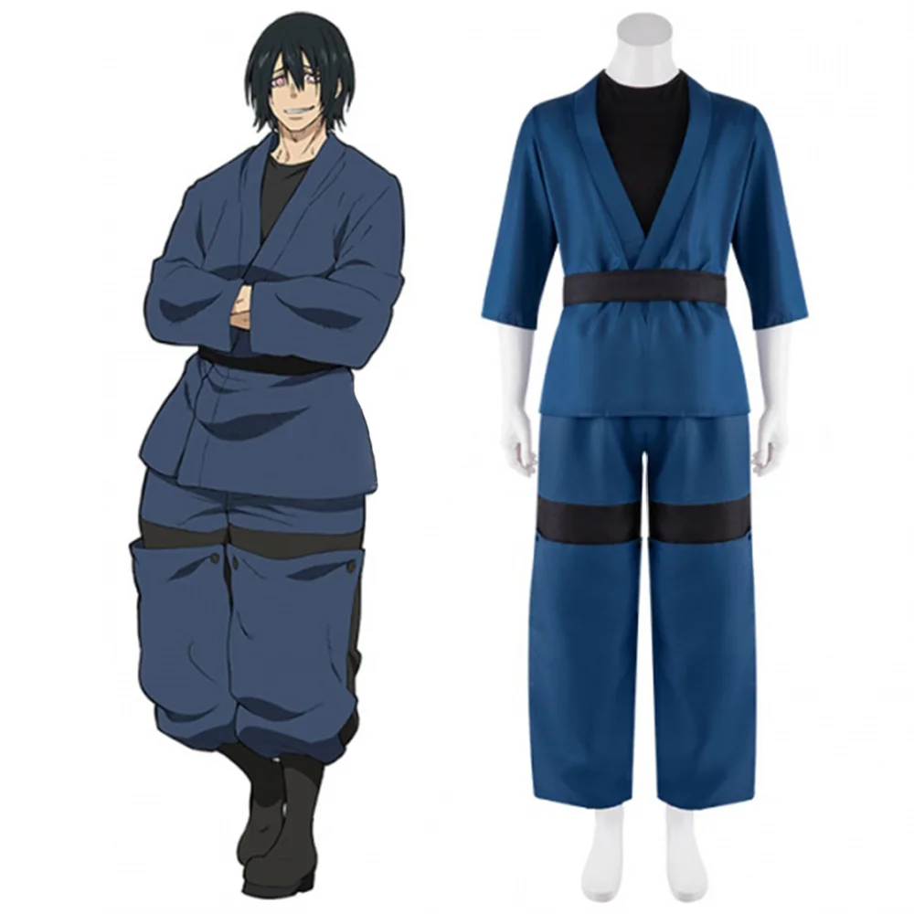 

Anime Fire Force Enen no Shouboutai Shinmon Cosplay Costume Adult Men's Uniform Suits Halloween Party Role Playing Outfits