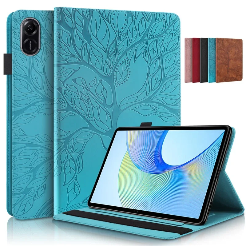 Flip Wallet Stand Case para Honor Pad Tablet Cover em Relevo Árvore x9 115
