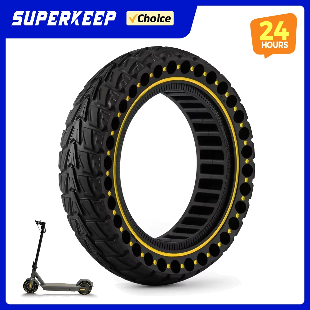 Off-road Solid Tire 10x2.5 (60/70-6.5) for Ninebot G30 G30L G30D Electric Scooter Anti-slip Explosion-proof Tyre Strong Grip