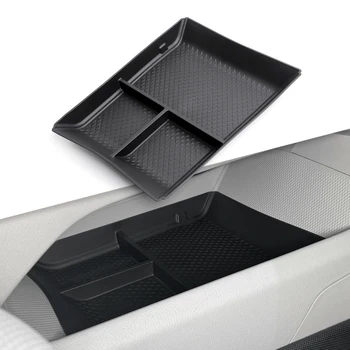 Center Console Storage Box for VW ID.7 ID7 Car Central Lower layer Tray Organizer Accessories Tidying TPE 1