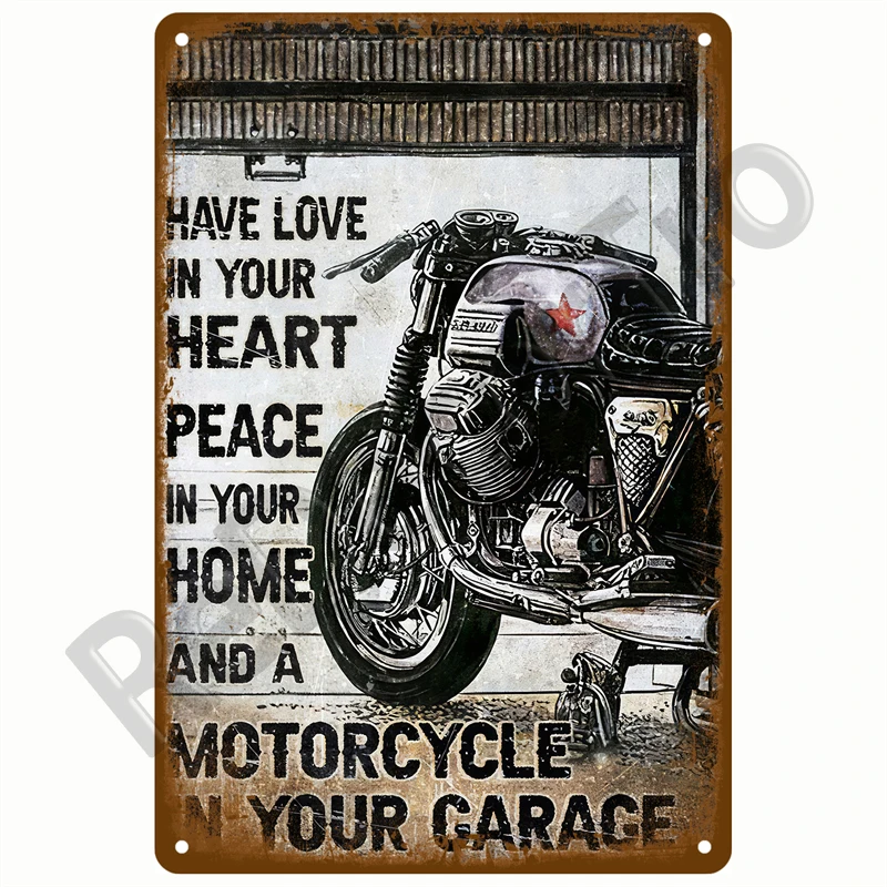 Retro Motor Öl Gas Reifen Racing Zinn Zeichen Poster Eisen Platten Metall Zeichen Garage Bar Pub Club Mann Höhle Wohnkultur Wand Dekor Kunst – Detail 26