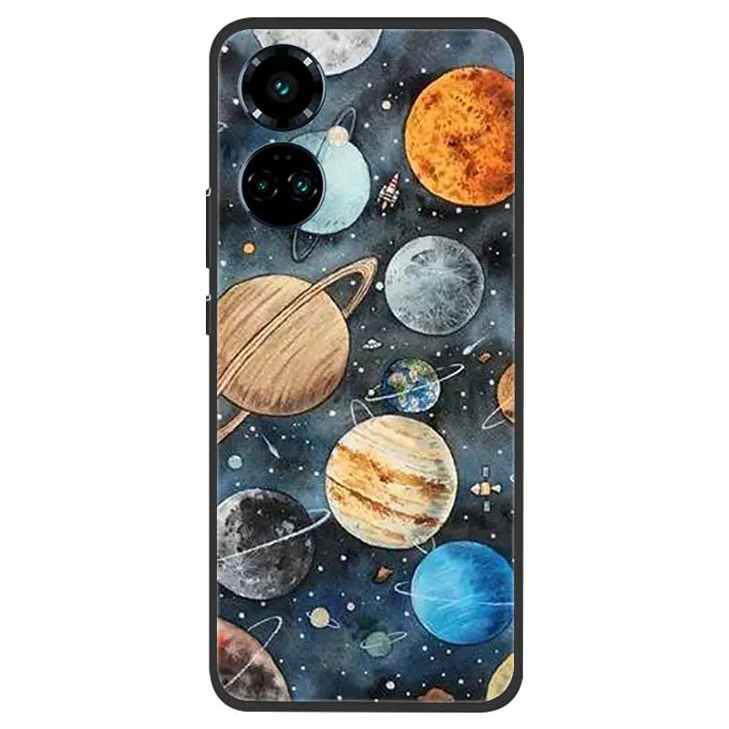 Tecno Camon 19 Shockproof Soft Silicone TPU Back Cover - Cute Design