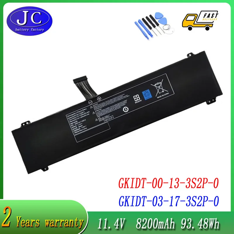 

JCLJF New 11.4V 8200mAh GKIDT-00-13-3S2P-0 Battery For XPG Xenia 15 For Schenker XMG Fusion 15 XFU15L19 GKIDT-03-17-3S2P-0