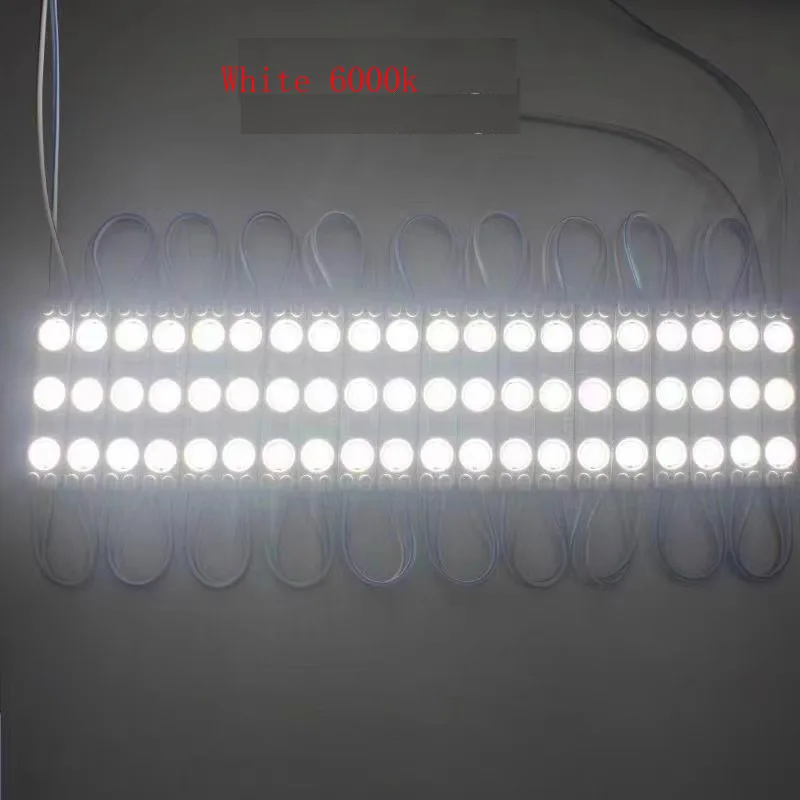 20pcs LED Module 3000k Nature White 4000k 4500k 6500k 11000k 12v 3 leds 1.5w Module Car Truck Advertising Sign IP65