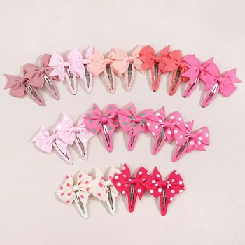 20pcs/30pcs Snap Hair Clips with Bows Boutique Grosgrain Ribbon 2 Inch Hair Bows No Slip Hair Barrettes for Toddlers Baby Girl 1