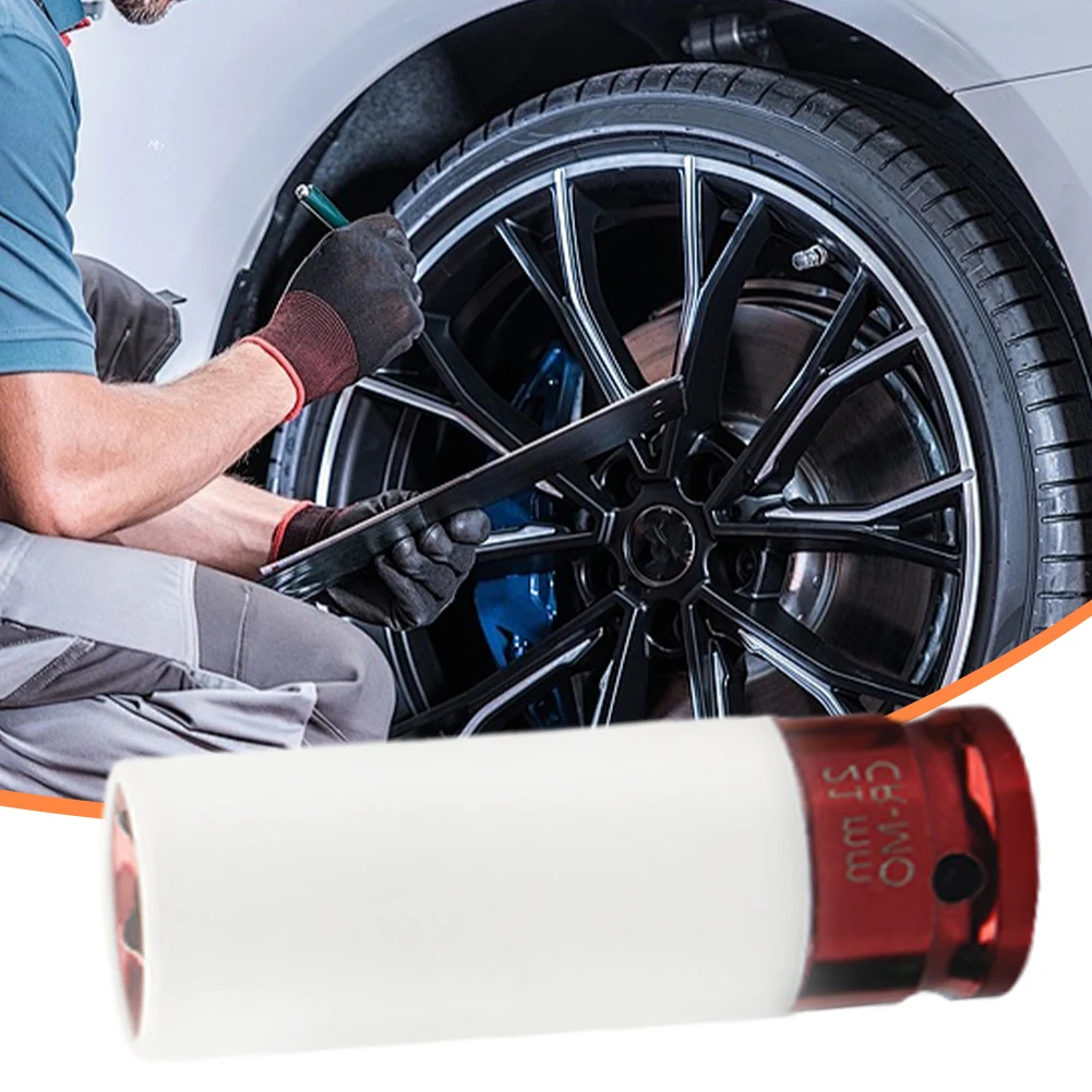 Description Picture 5 of item17/19/21/22mm Hex Sockets Pneumatic Wrench Tire Screw Sleeve 1/2 Inch Wheel Deep Impact Nut Socket Impact Sleeve Car Garage Tool