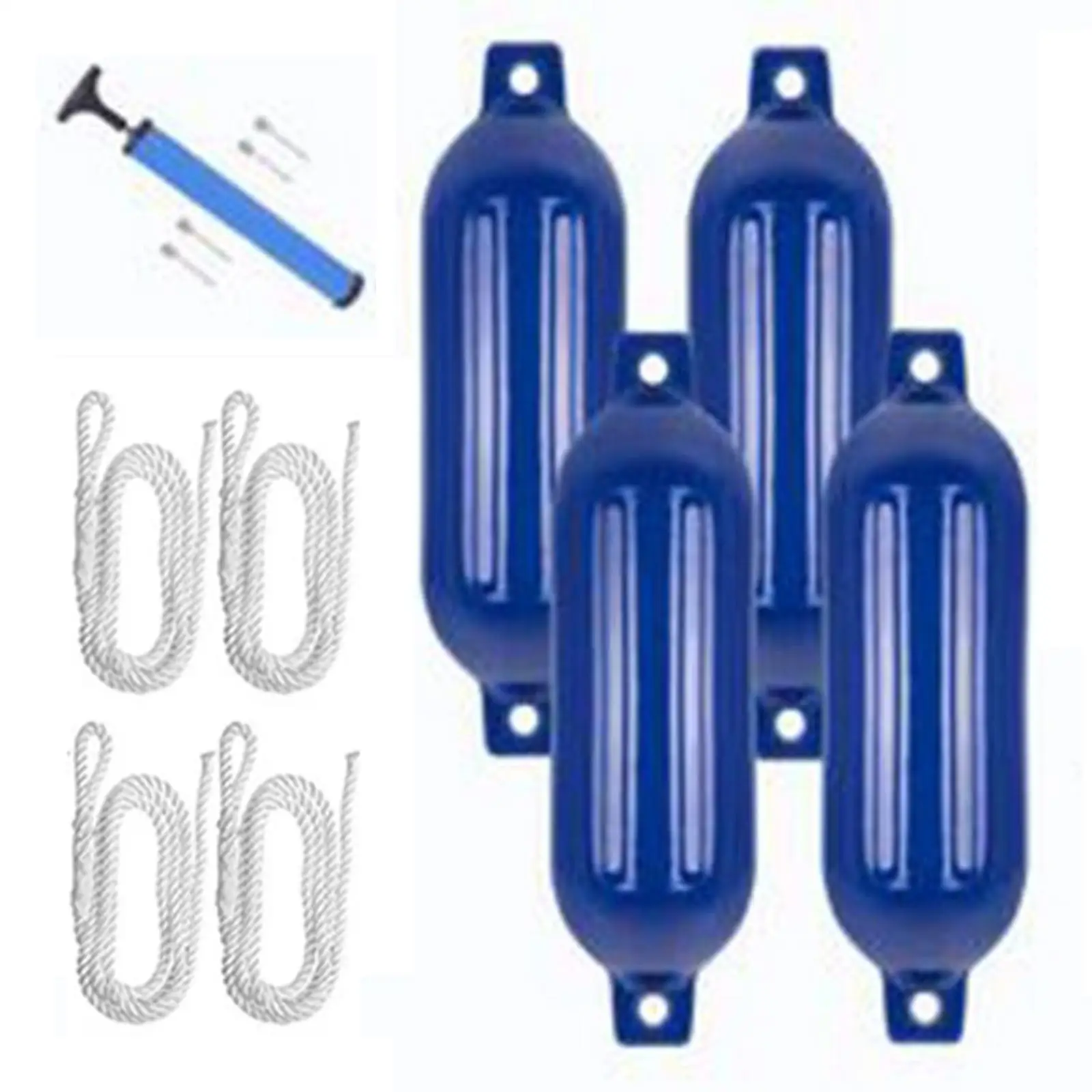 

4Pcs Marine Boat Fender 11x40cm Accessory Shield Protection Use to Bass Boats Sport Boats Sailboats Boat Bumpers for Docking