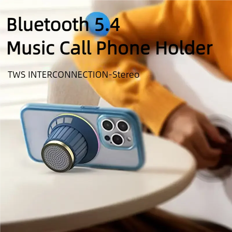 Portable Bluetooth Speaker With Colorful LED Light Music Stereo Surround Mini Audio Player Speaker Microphone Turn Adjust Volume - 4