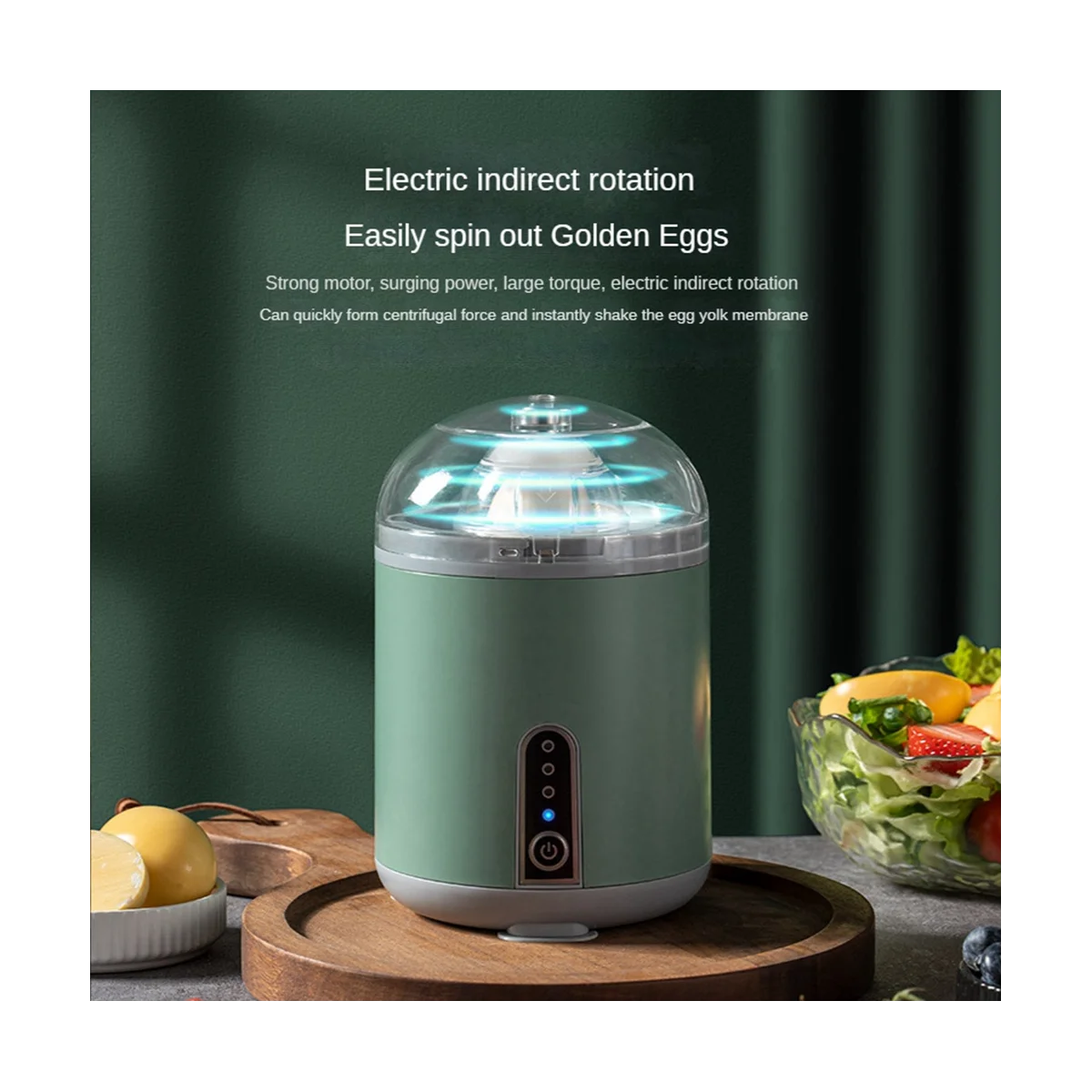 Electric Egg Beater Electric Egg Mixer Egg Shaker Golden Maker Automatic Mixing of White and Yolk Kitchen Supplies Homogenizer