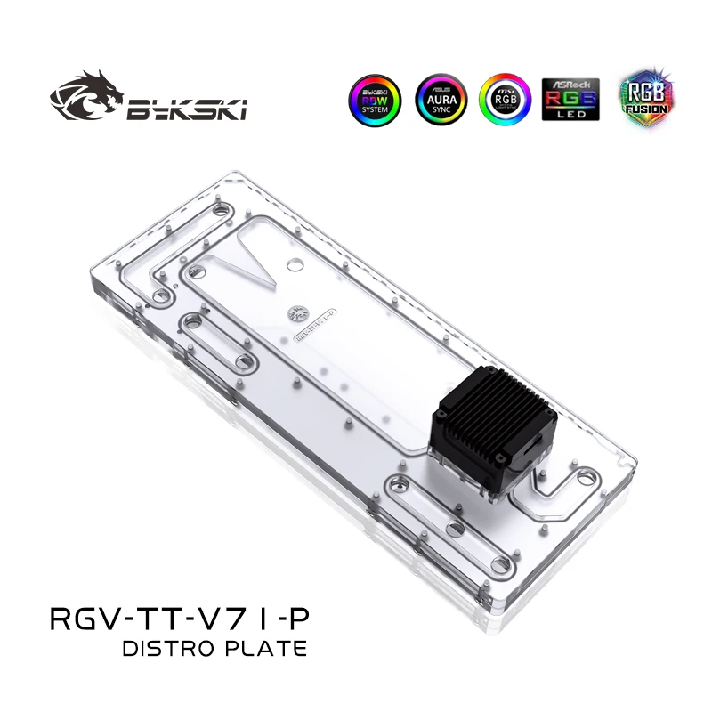 Uso Della Soluzione Del Canale Idrico Della Scheda Acrilica Bykski Per Thermaltake/Tt V71 Per Cpu Gpu Block/3Pin Rgb/Invece Del Serbatoio