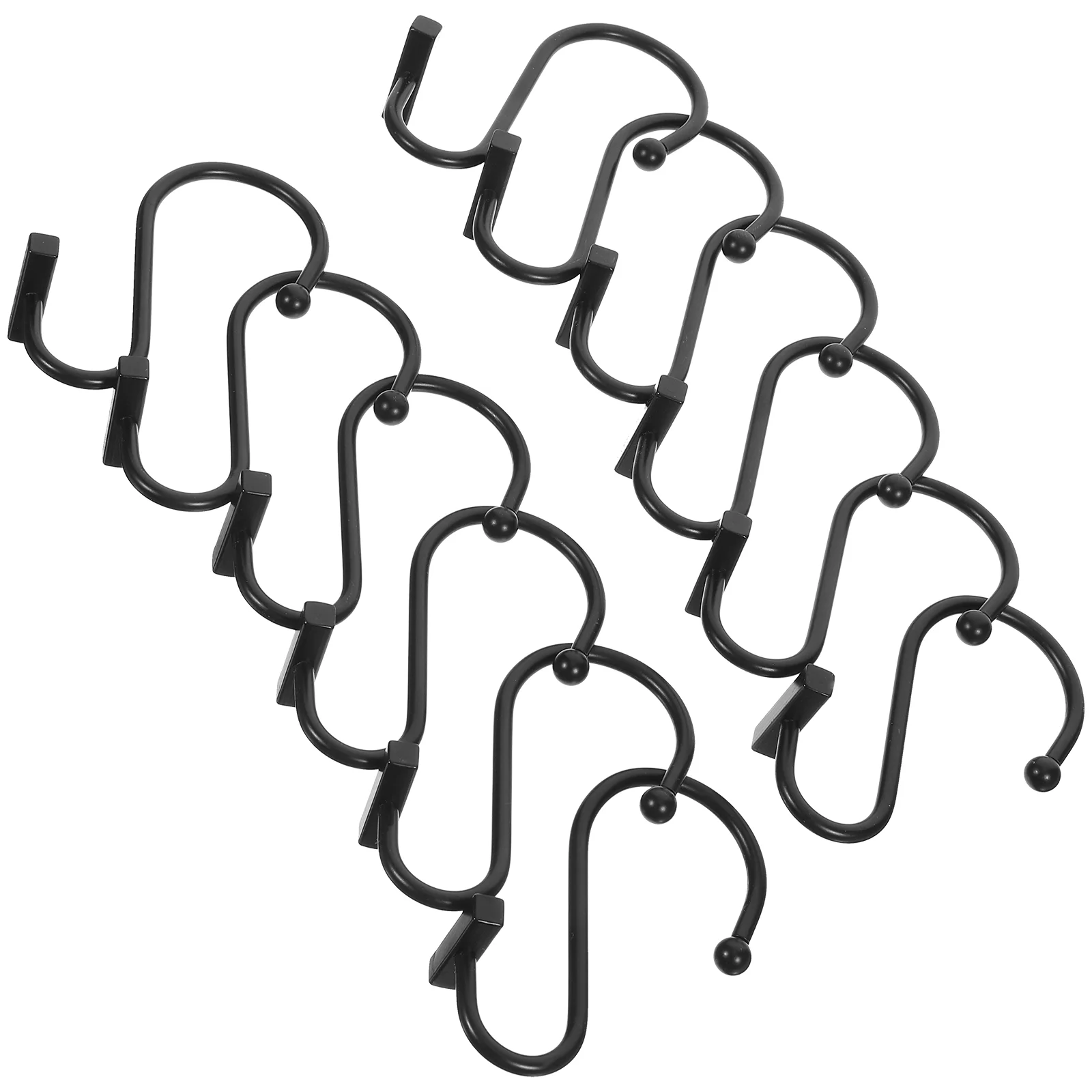 

12 Pcs Curtain Hook Stainless Steel Hooks Shower for Window Coverings Curtains Hangers